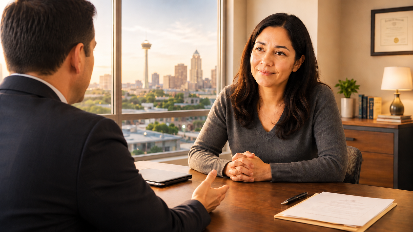 RBFCU member meeting with a Texas EFTA lawyer after a denied fraud claim